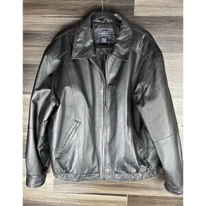 Susquehanna Trail Outfitters Genuine Leather Jacket Size XL Black‎